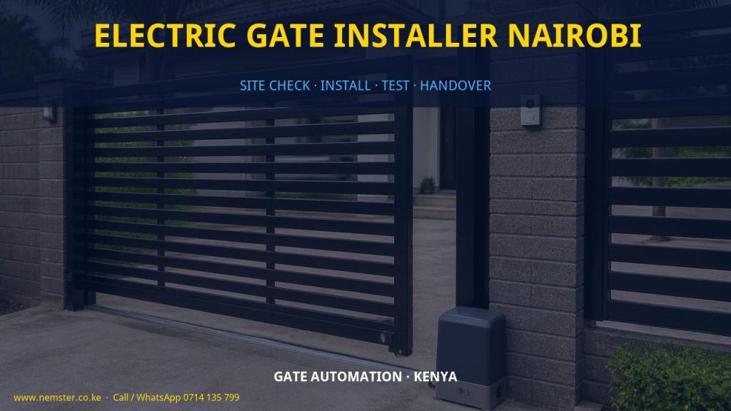 electric gate installer Nairobi
