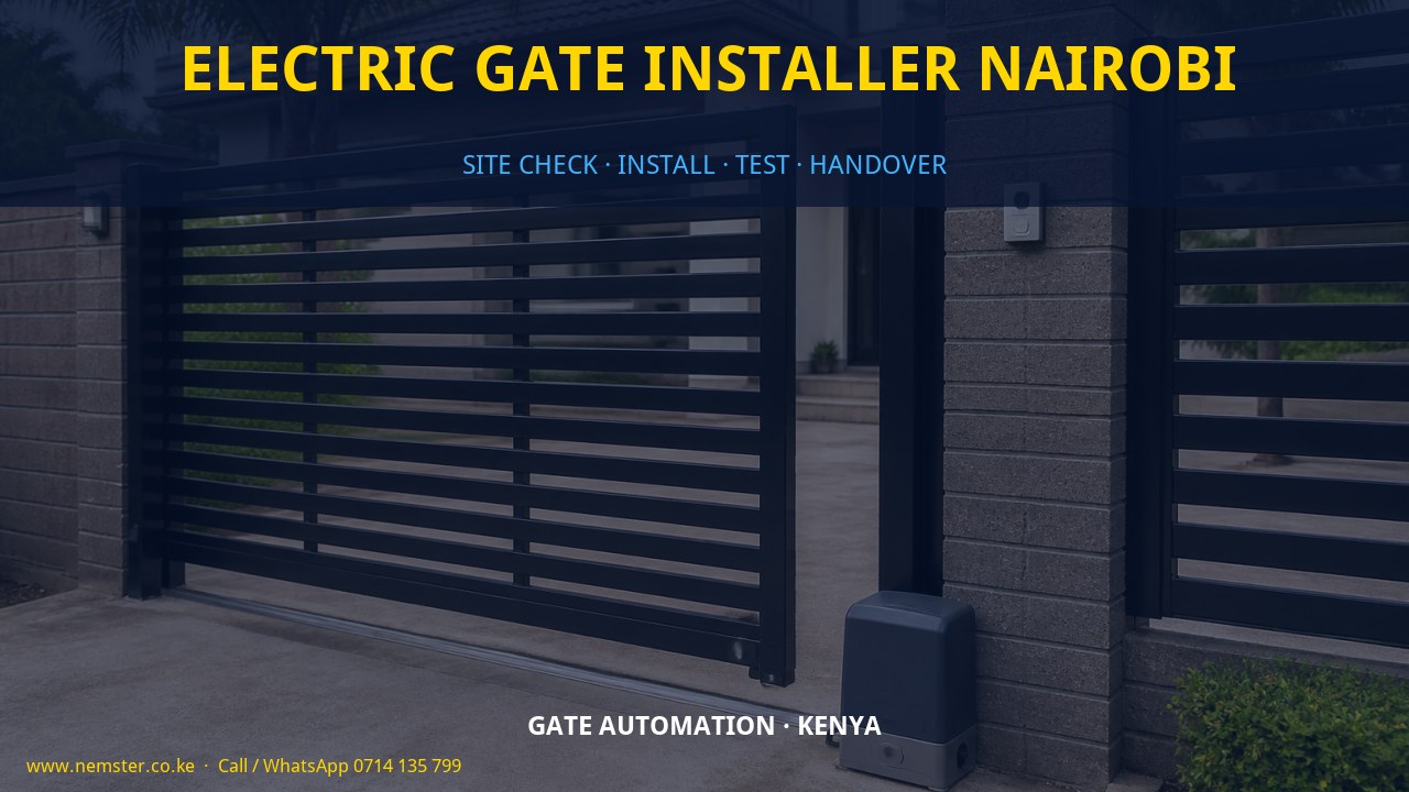 electric gate installer Nairobi electric gate installer Nairobi