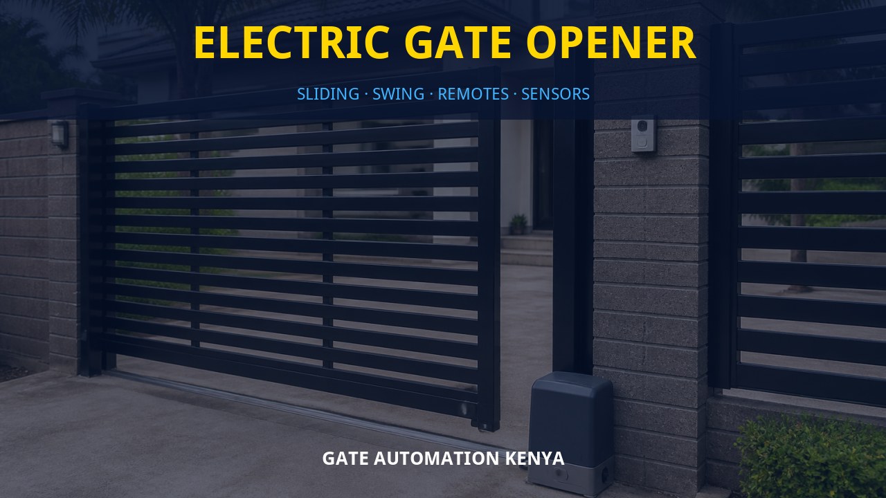 Electric gate opener