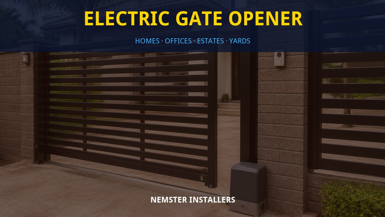 Electric gate opener