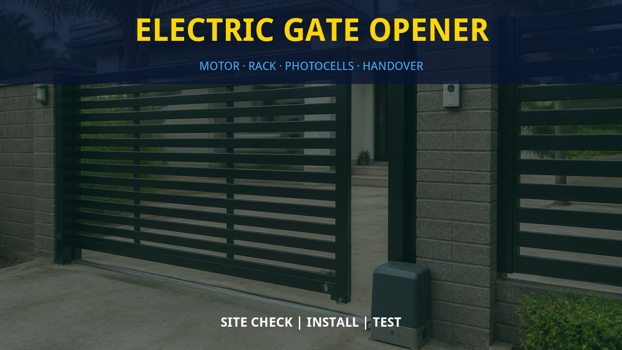 Electric gate opener