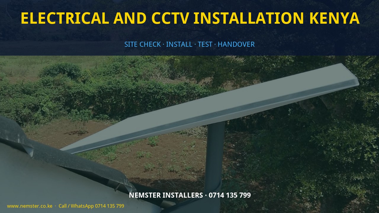 electrical and CCTV installation Kenya electrical and CCTV installation Kenya