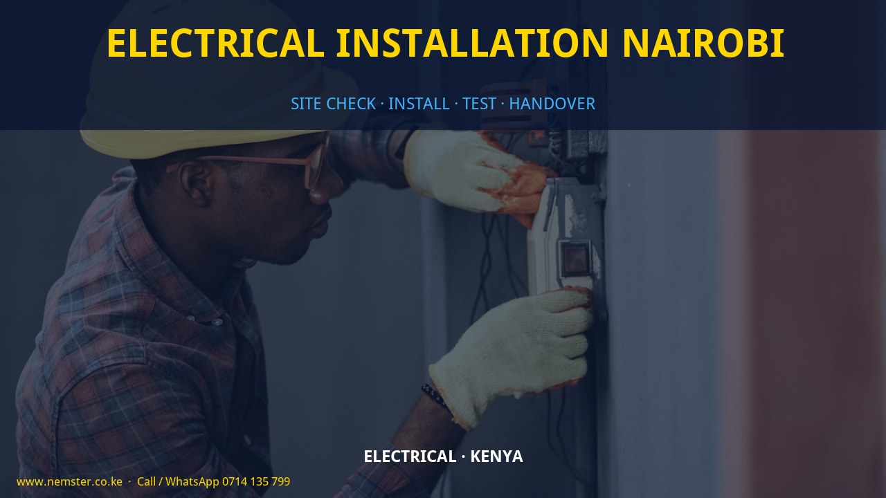 electrical installation Nairobi electrical installation Nairobi