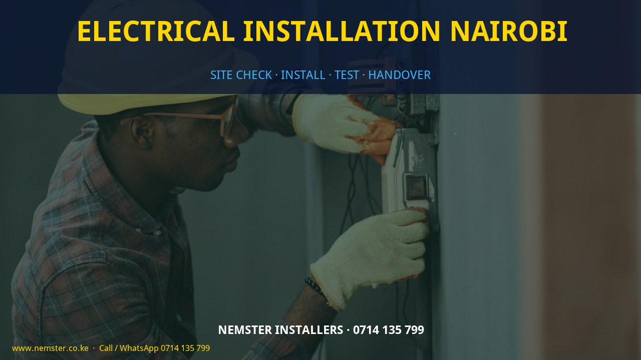 electrical installation Nairobi electrical installation Nairobi