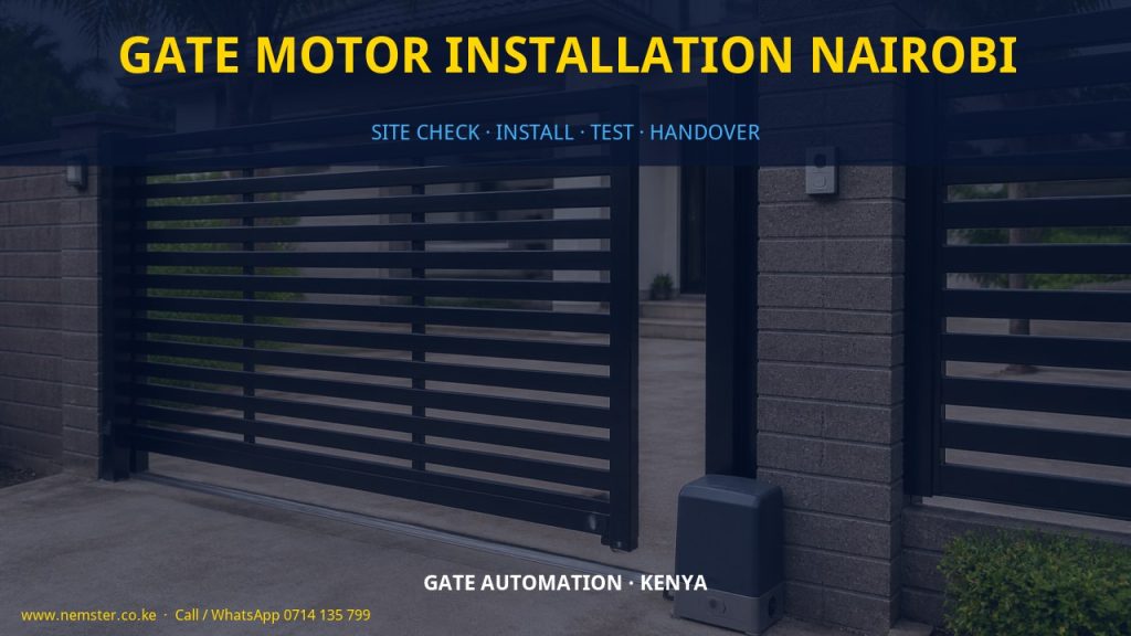 gate motor installation Nairobi
