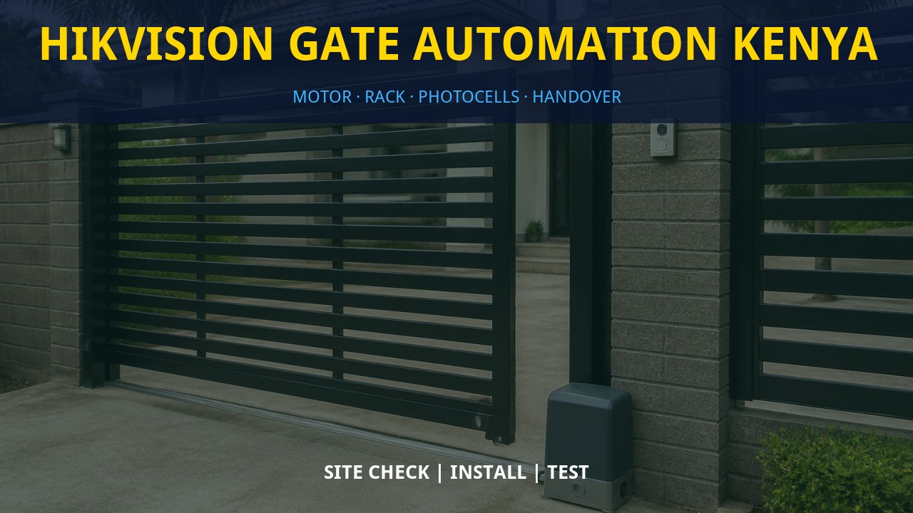 Hikvision gate automation Kenya