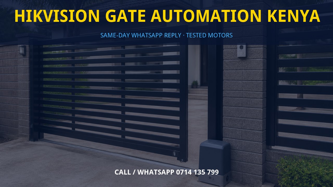 Hikvision gate automation Kenya