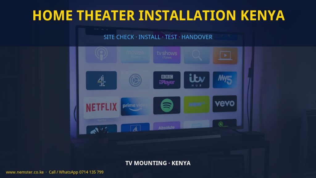home theater installation Kenya
