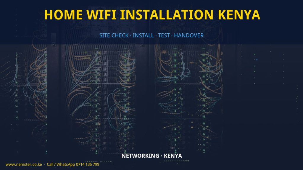 home WiFi installation Kenya