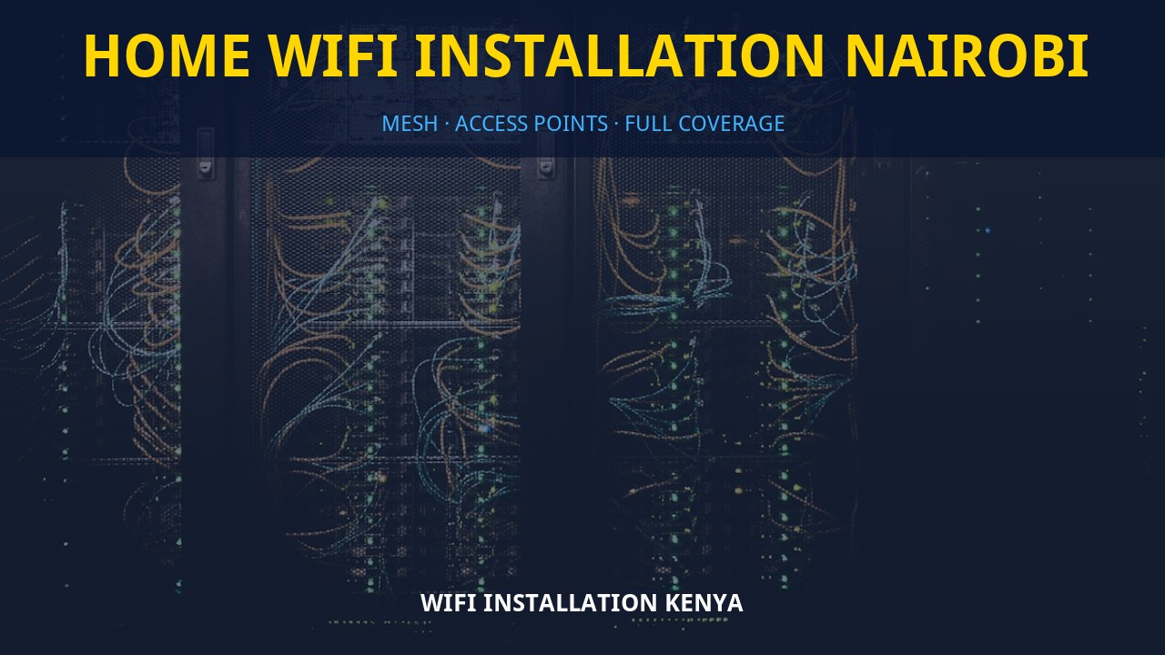Home WiFi installation Nairobi Home WiFi installation Nairobi