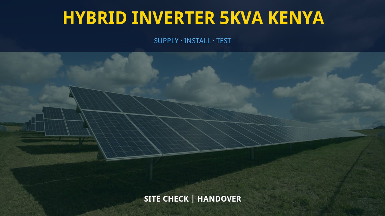 Hybrid Inverter 5kVA Kenya Hybrid Inverter 5kVA Kenya