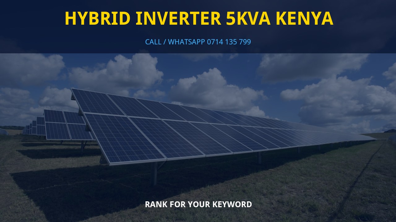 Hybrid Inverter 5kVA Kenya Hybrid Inverter 5kVA Kenya