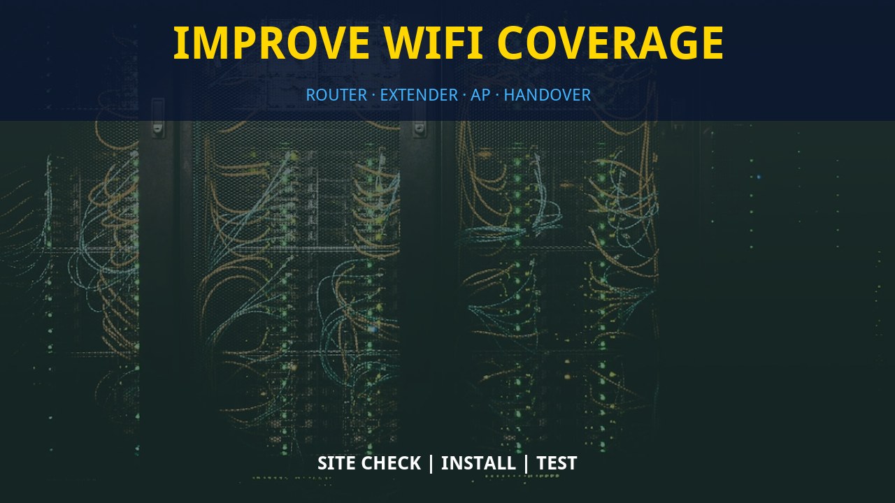 Improve WiFi coverage Improve WiFi coverage