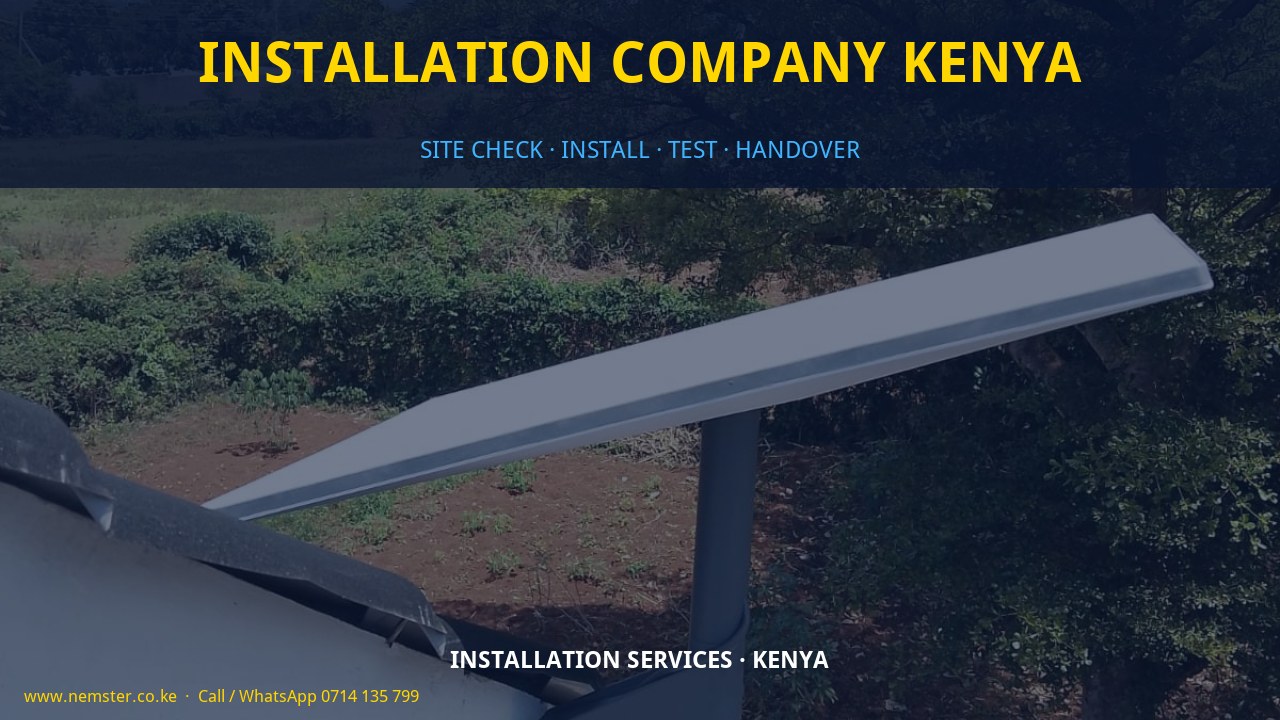 installation company Kenya installation company Kenya