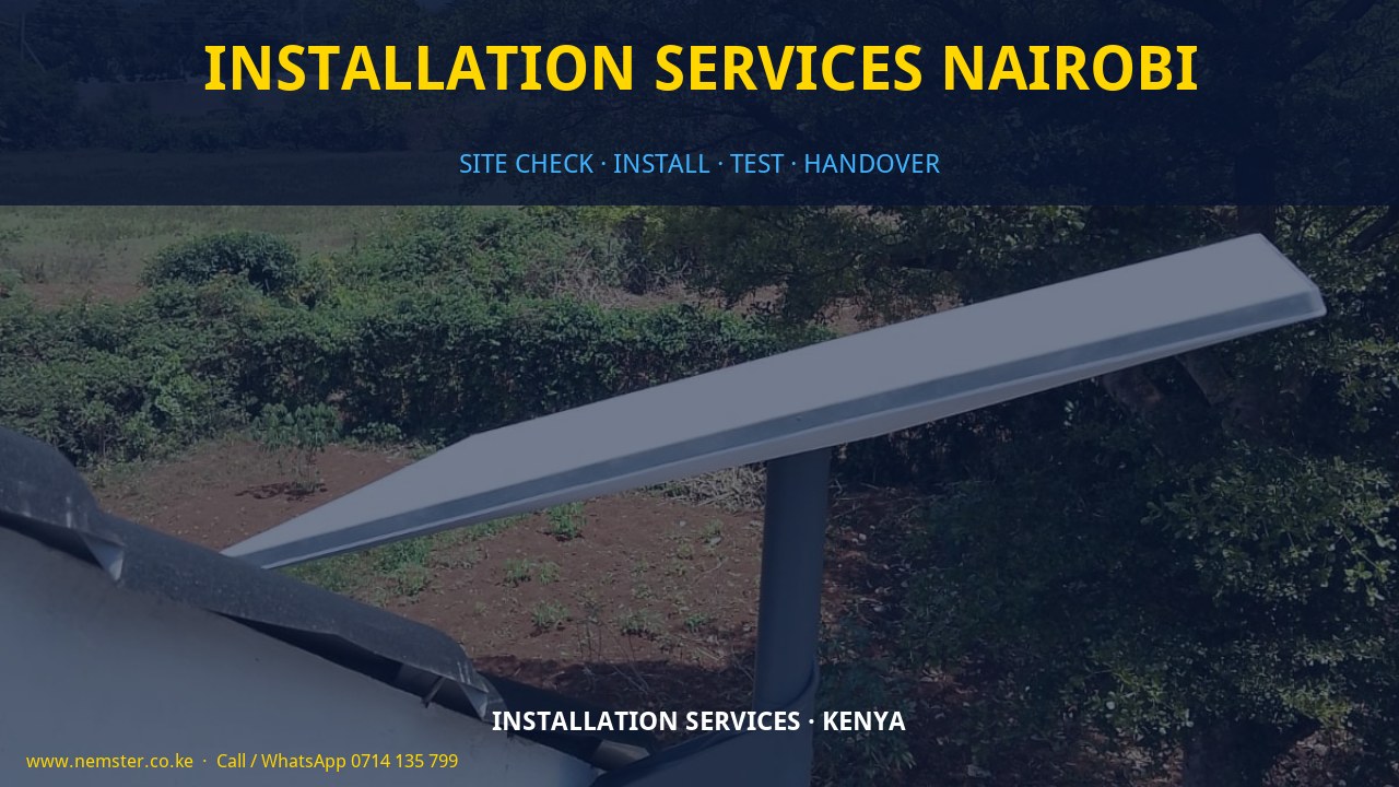 installation services Nairobi installation services Nairobi