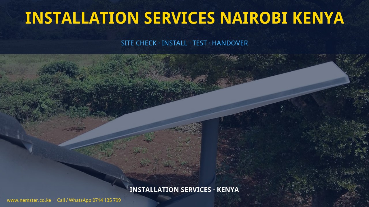 installation services Nairobi Kenya