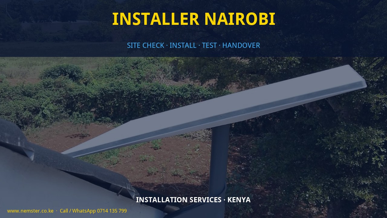 installer Nairobi