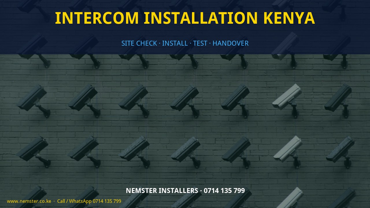 intercom installation Kenya intercom installation Kenya