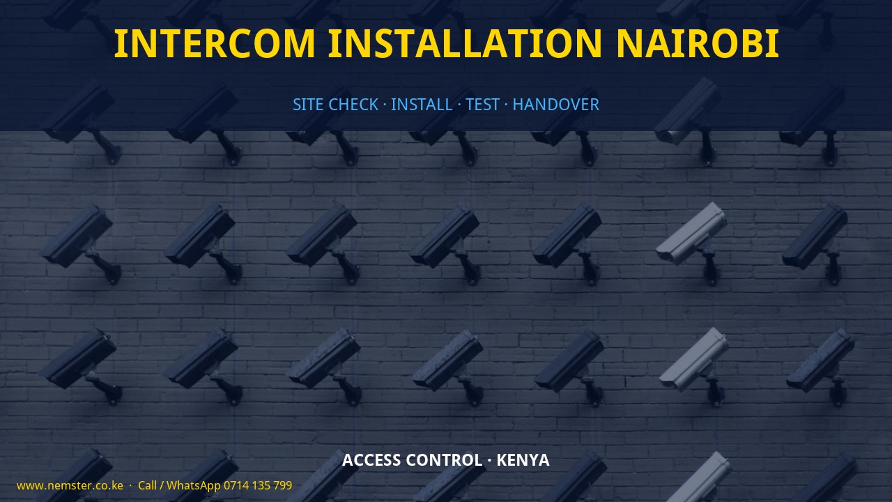 intercom installation Nairobi