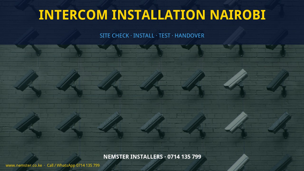 intercom installation Nairobi