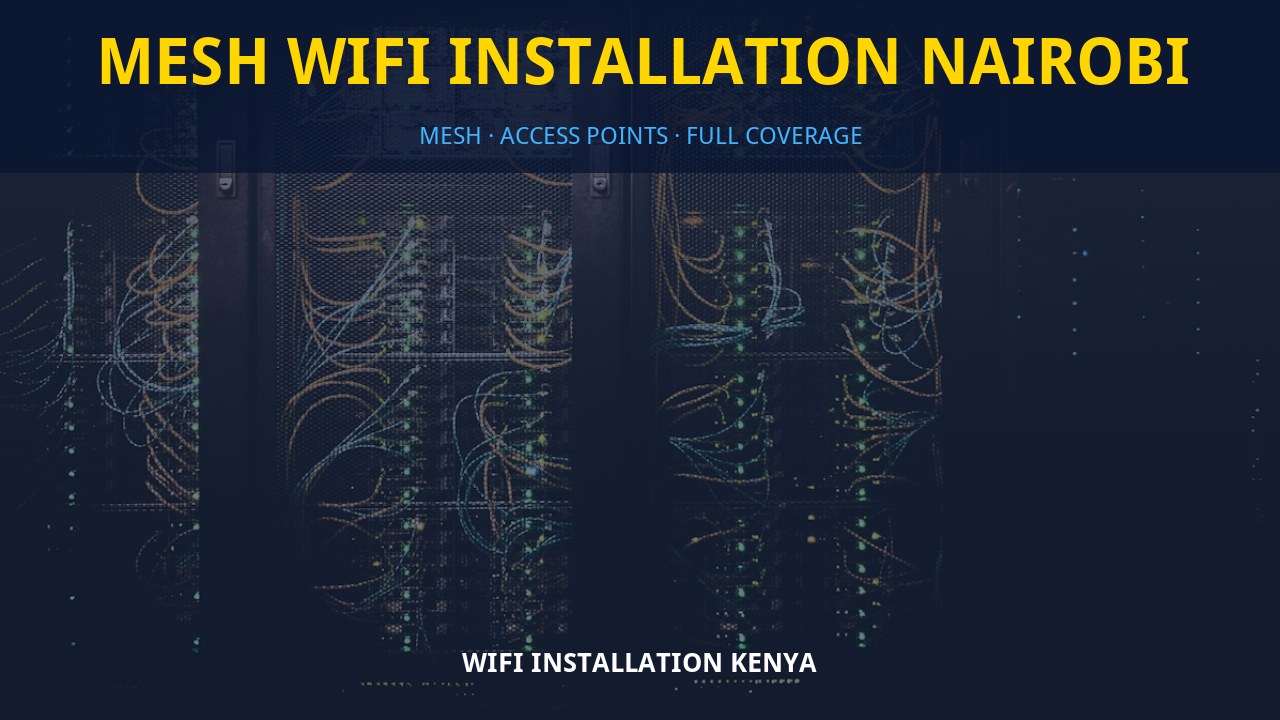 Mesh WiFi installation Nairobi