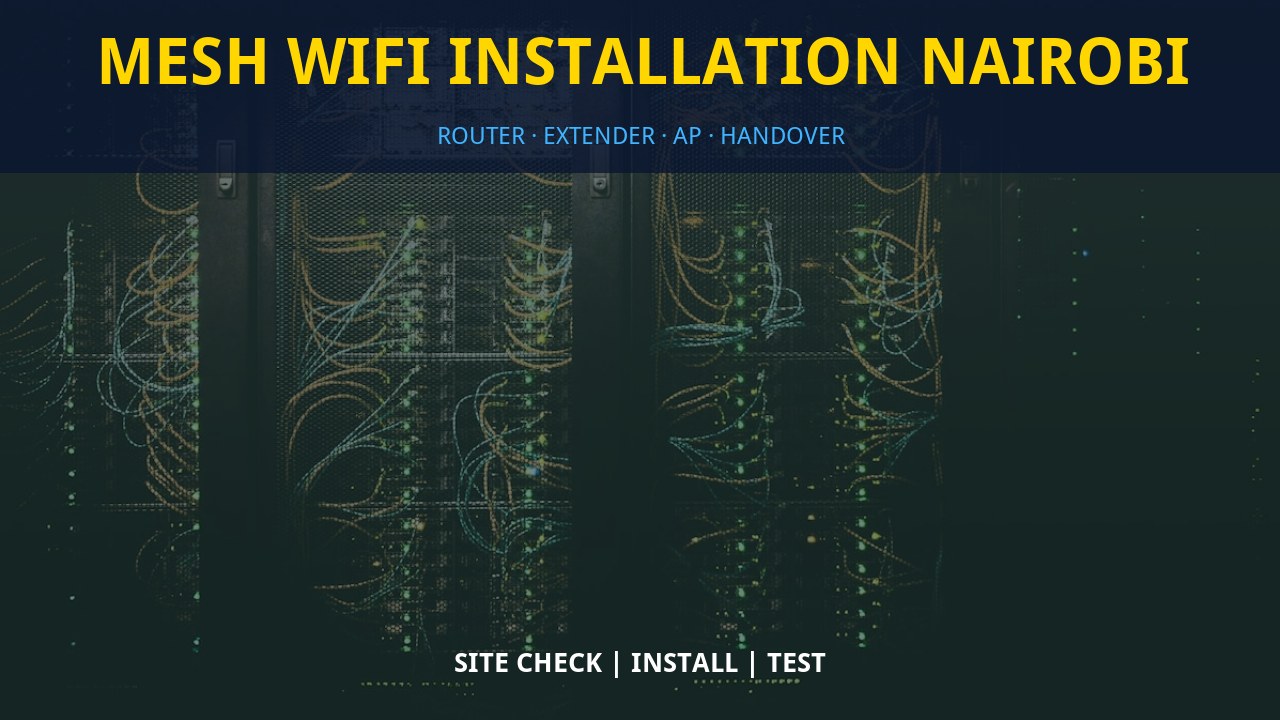 Mesh WiFi installation Nairobi