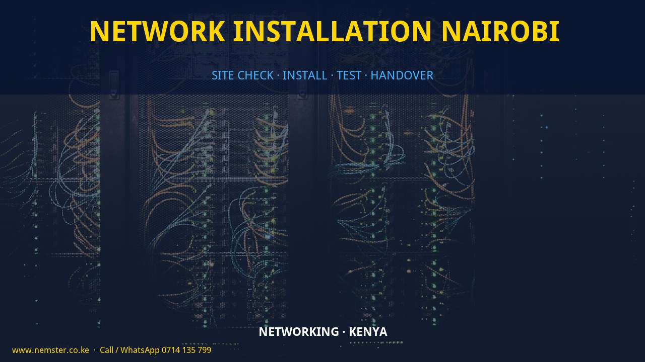 network installation Nairobi network installation Nairobi