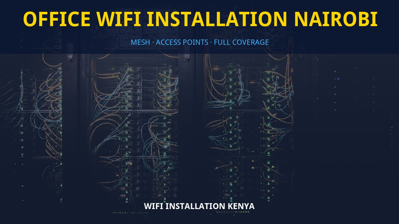 Office WiFi installation Nairobi