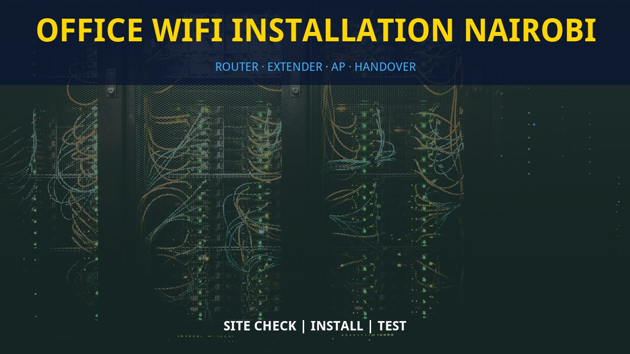 Office WiFi installation Nairobi
