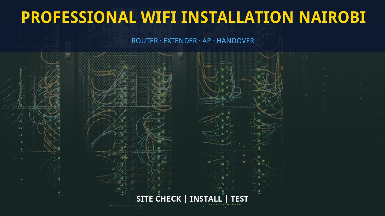 Professional WiFi installation Nairobi