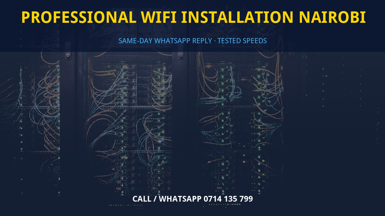 Professional WiFi installation Nairobi