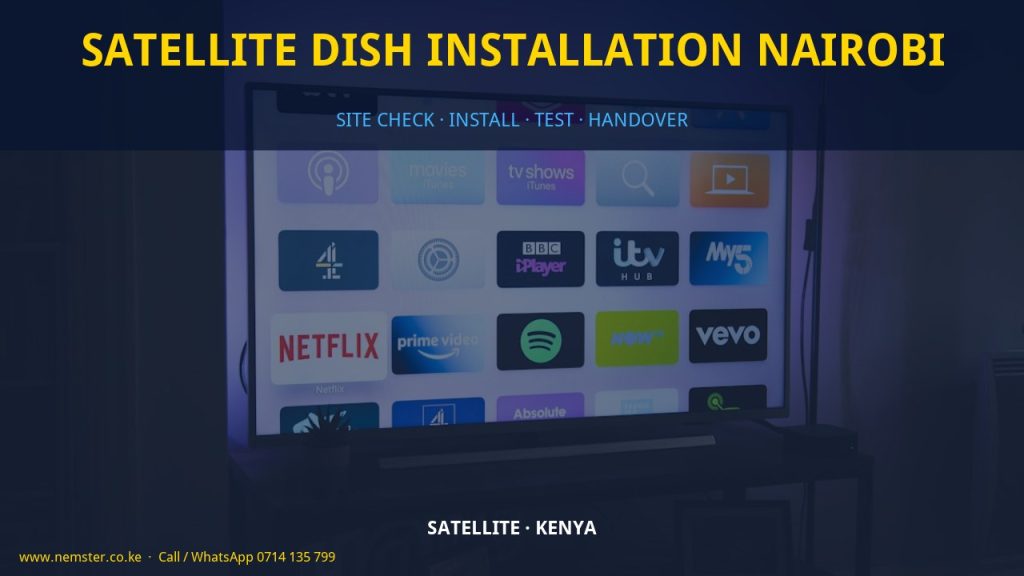 satellite dish installation Nairobi