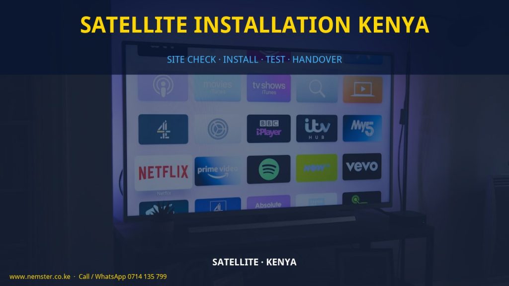 satellite installation Kenya