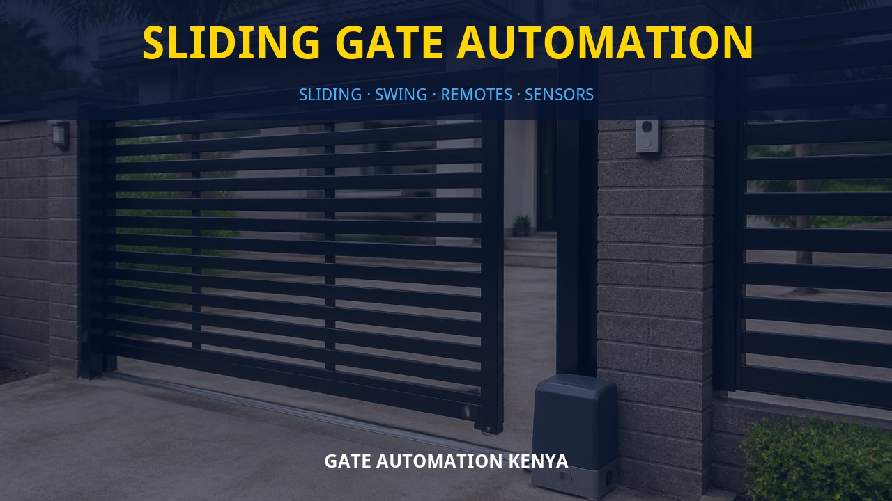 Sliding gate automation Sliding gate automation