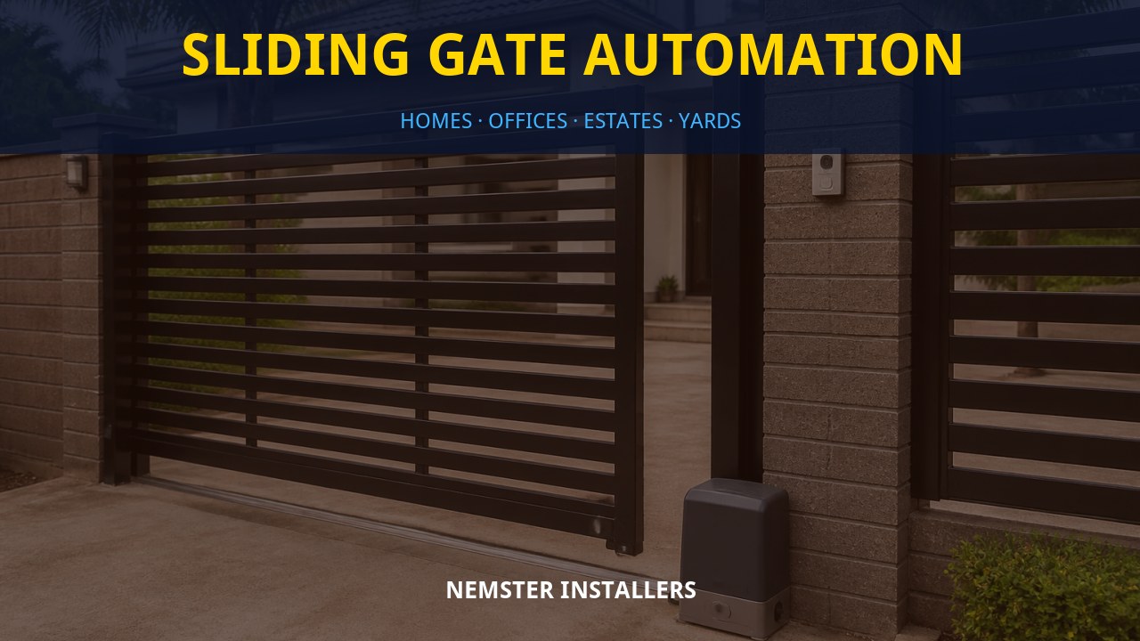 Sliding gate automation Sliding gate automation