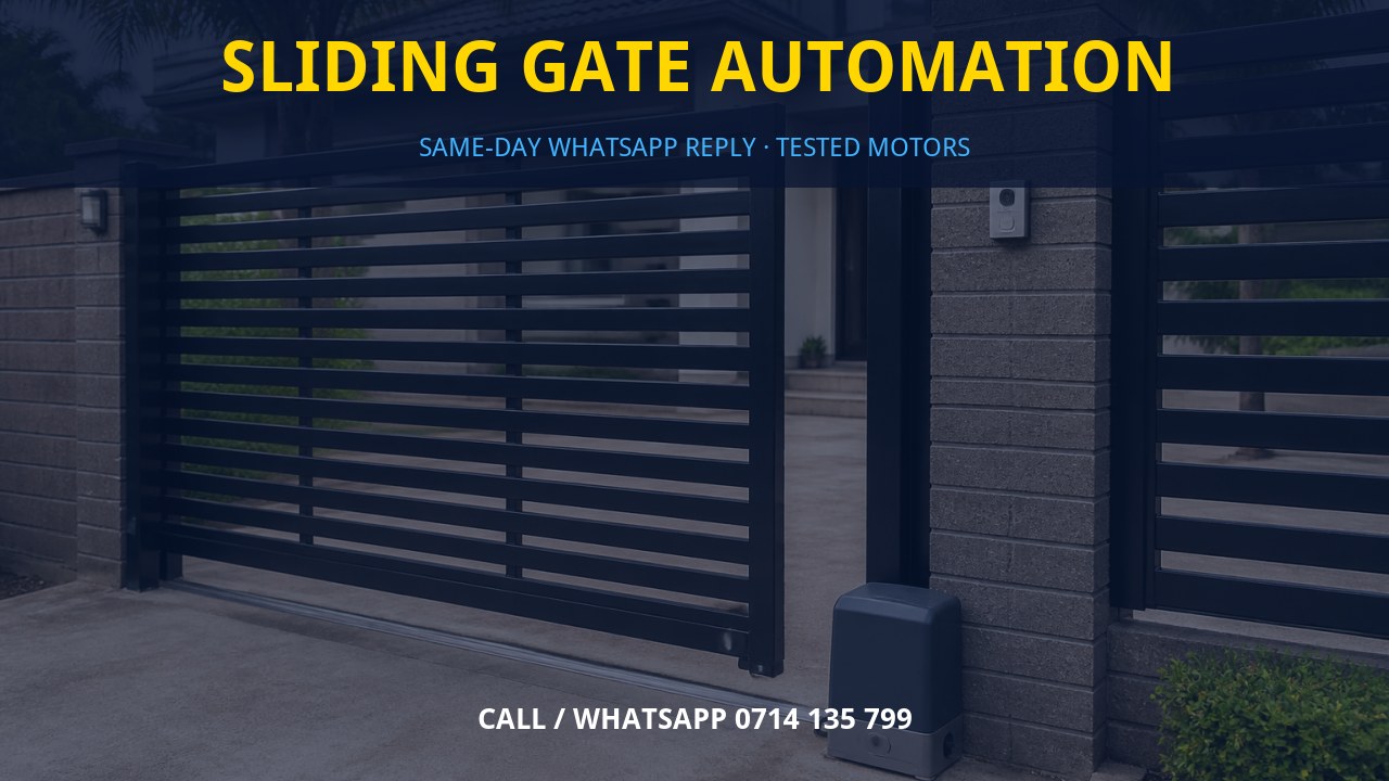 Sliding gate automation Sliding gate automation