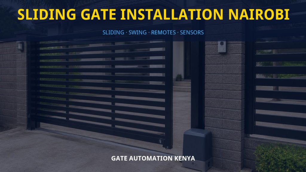 Sliding gate installation Nairobi