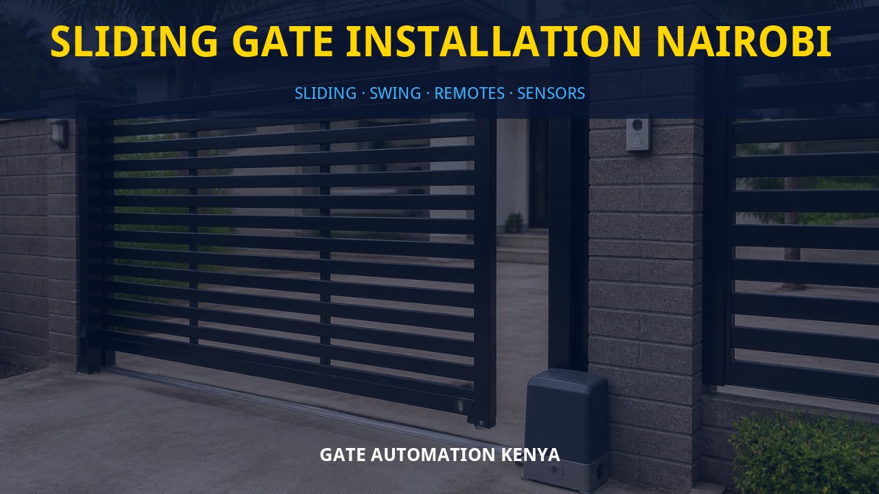 Sliding gate installation Nairobi Sliding gate installation Nairobi