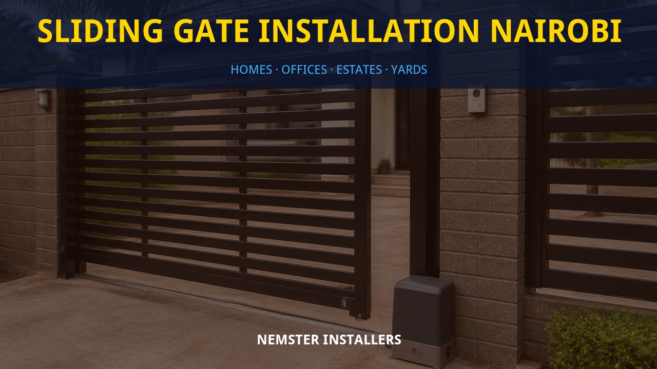 Sliding gate installation Nairobi Sliding gate installation Nairobi