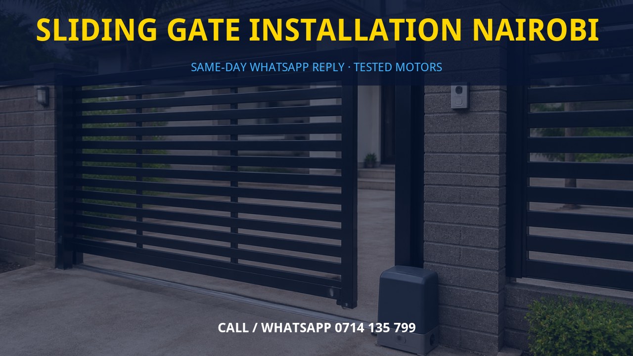 Sliding gate installation Nairobi Sliding gate installation Nairobi