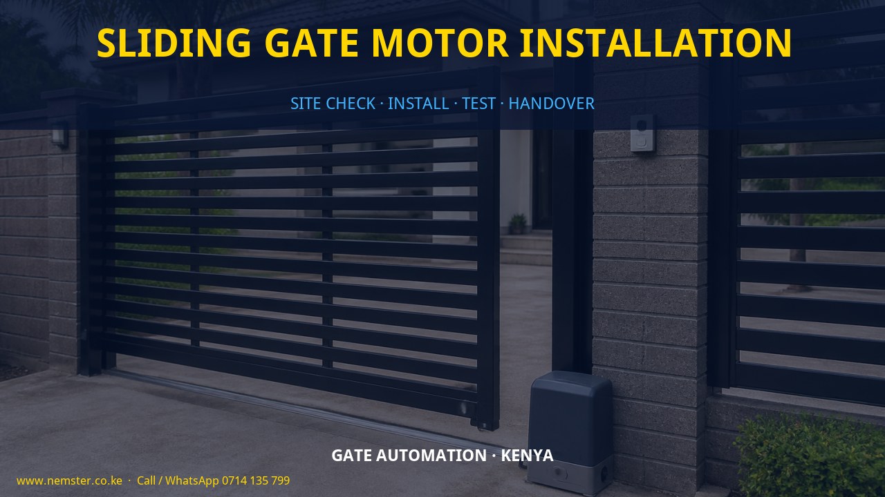 sliding gate motor installation sliding gate motor installation