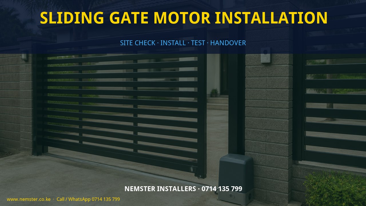 sliding gate motor installation sliding gate motor installation