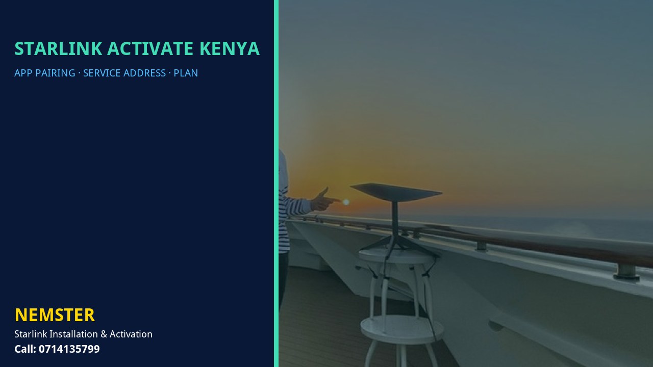 Starlink Activate Kenya | App Activation | Nemster Starlink kit paired and activated in the Starlink app - Starlink Activate Kenya by Nemster