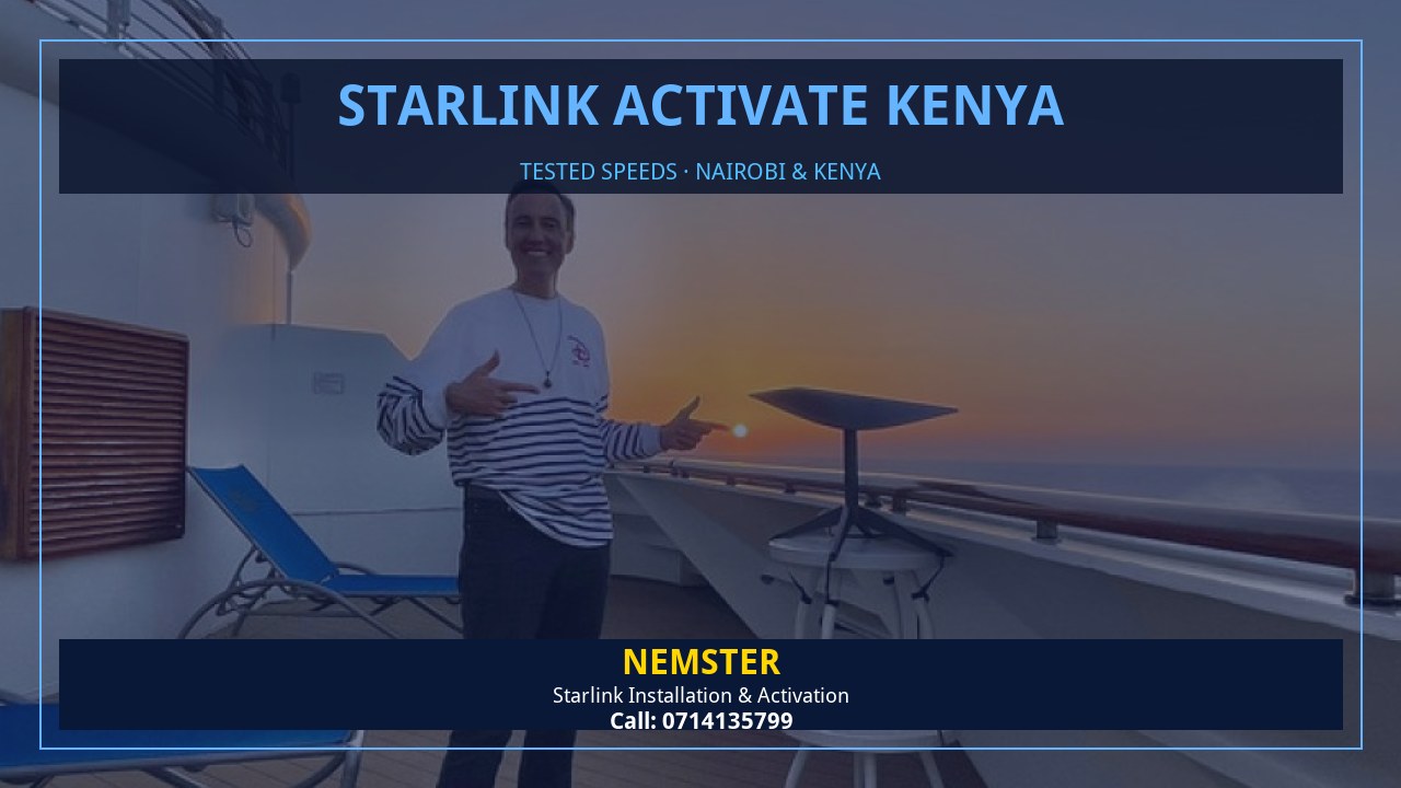 Starlink Activate Kenya | Tested Wifi | Nemster Starlink internet tested with WiFi speed checks in every room - Starlink Activate Kenya by Nemster