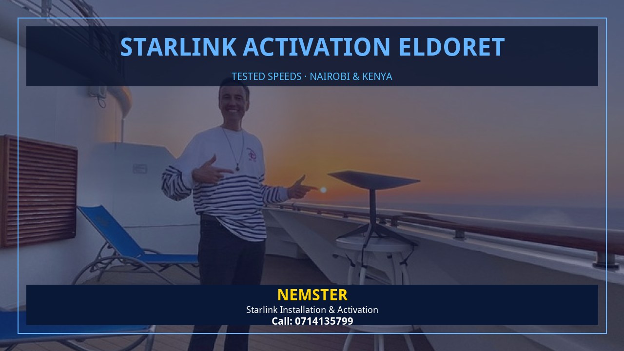 Starlink internet tested with WiFi speed checks in every room - Starlink Activation Eldoret by Nemster