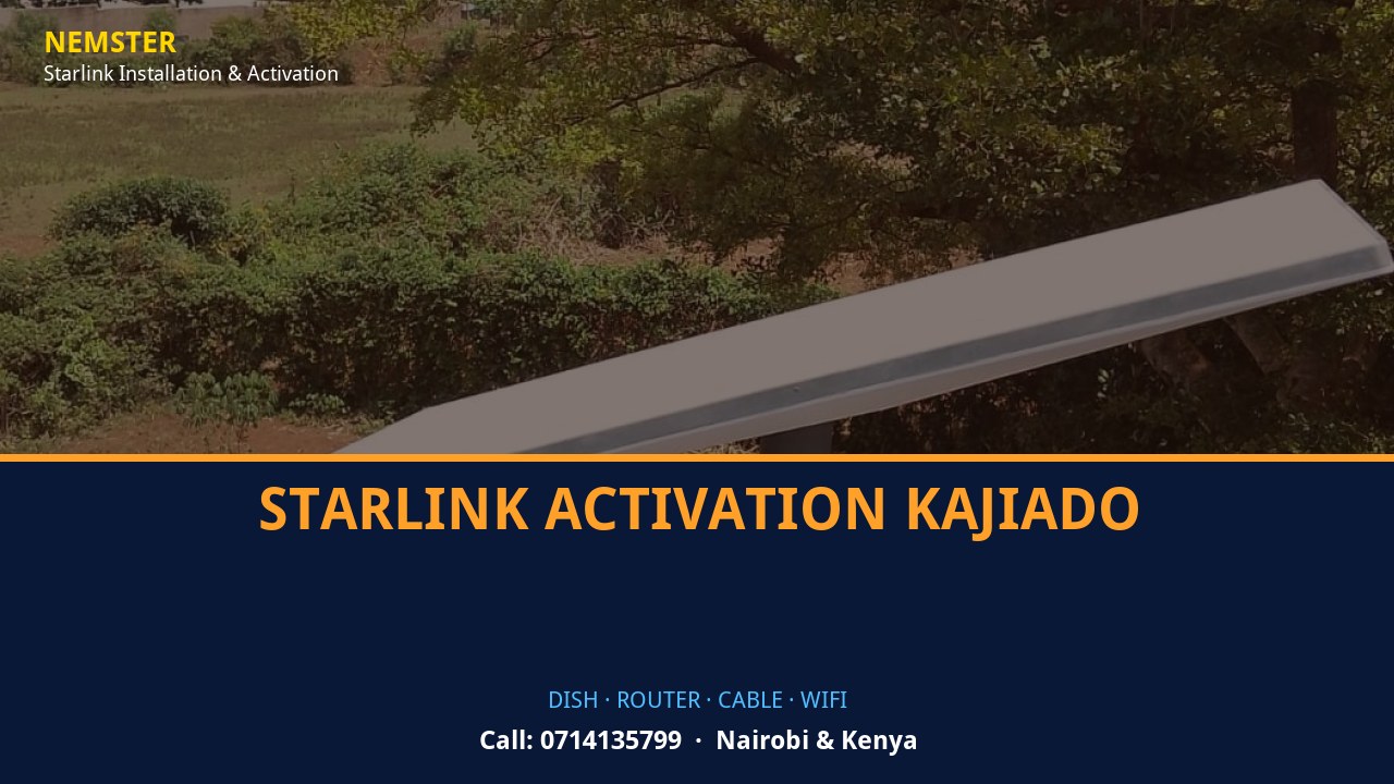 Starlink Activation Kajiado | Starlink Kit Cabling | Nemster Starlink dish, router and weather-sealed cable routing - Starlink Activation Kajiado by Nemster