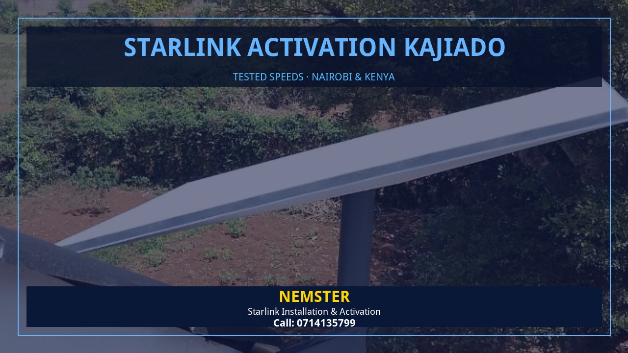 Starlink Activation Kajiado | Tested Wifi | Nemster Starlink internet tested with WiFi speed checks in every room - Starlink Activation Kajiado by Nemster
