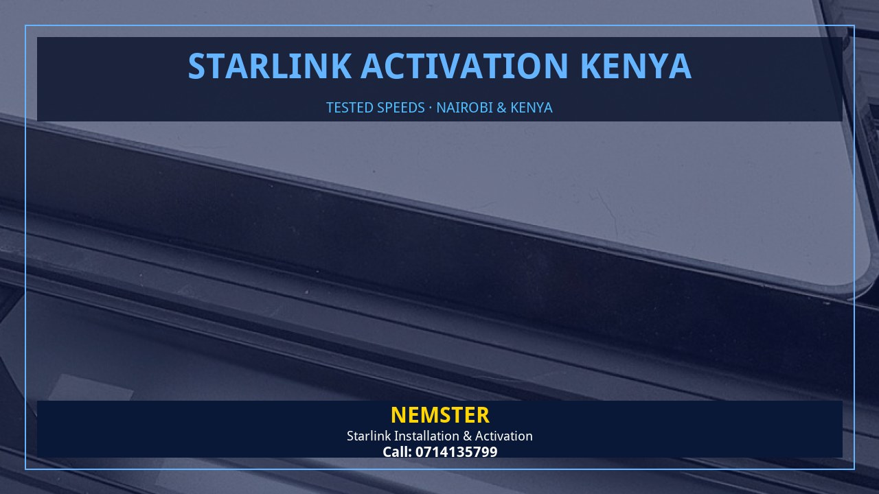 Starlink internet tested with WiFi speed checks in every room - Starlink Activation Kenya by Nemster