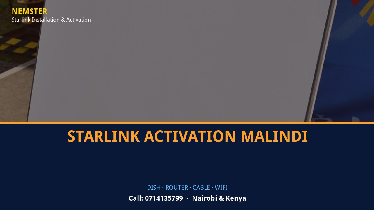 Starlink dish, router and weather-sealed cable routing - Starlink Activation Malindi by Nemster