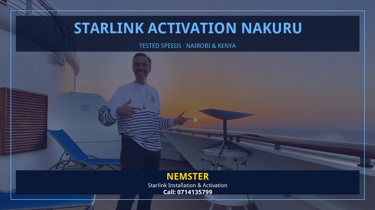 Starlink internet tested with WiFi speed checks in every room - Starlink Activation Nakuru by Nemster